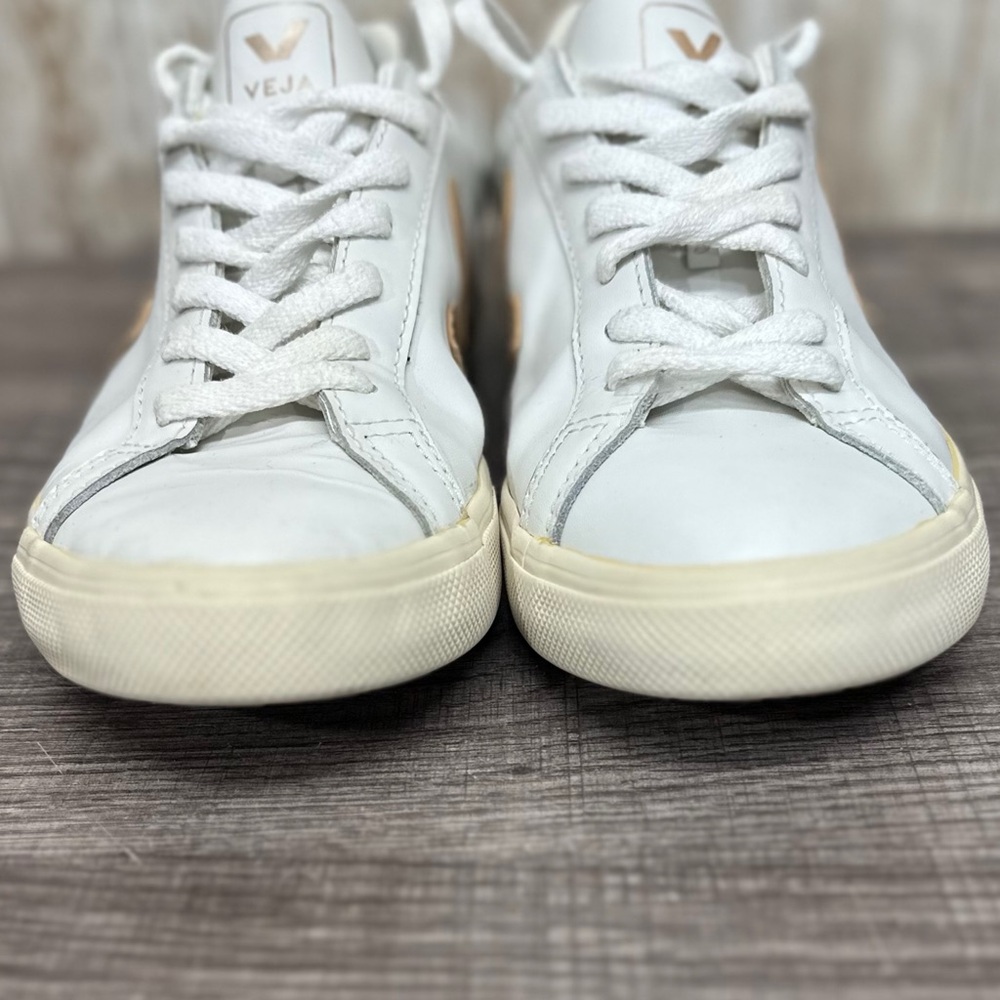 VEJA Esplar White/Rose Gold Sneakers [S6566] - Picture 5 of 11